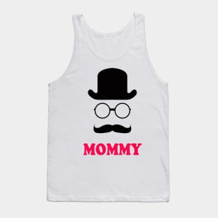 Mommy - Little Man Mustache Tank Top